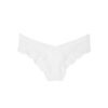 Panty Cheeky Lace Victoria's Secret White Pop