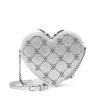 carteracpbvs1 Cartera Corazon Plateado Brillante Victoria’s Secret
