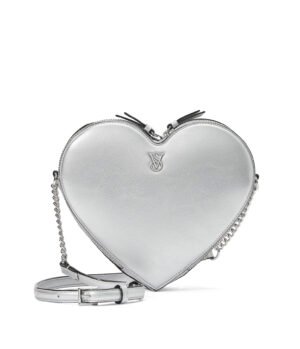 Cartera Corazon Plateado Victoria's Secret