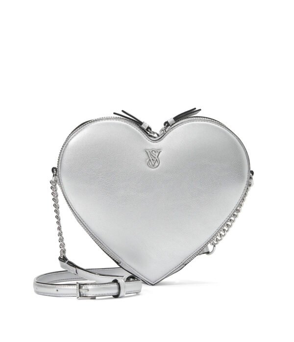 Cartera Corazon Plateado Victoria's Secret