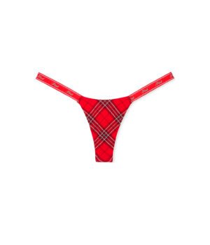 Panty Colaless Rojo Logo Pink Victoria's Secret