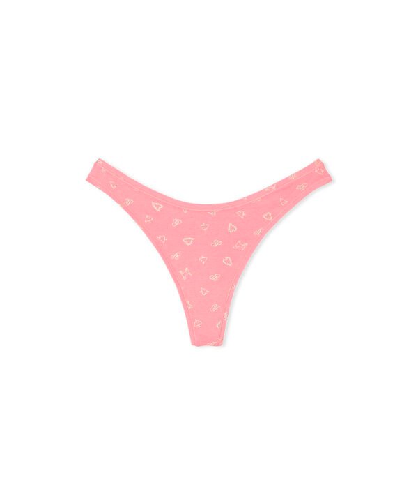 Panty Thong Cotton Chic Pink Victoria's Secret