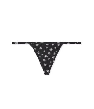 tangabsvs1 Tanga Black Snowflake Victoria's Secret