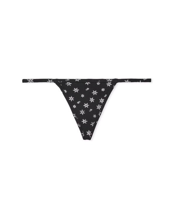 tangabsvs1 Tanga Black Snowflake Victoria's Secret