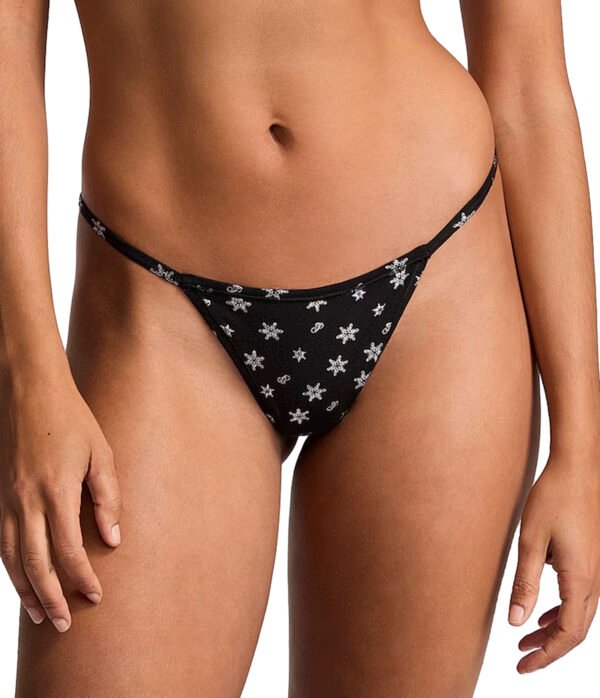 tangabsvs2 Tanga Black Snowflake Victoria's Secret
