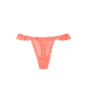 tangaecovs1 Tanga Encaje Crochet Orange Victoria's Secret