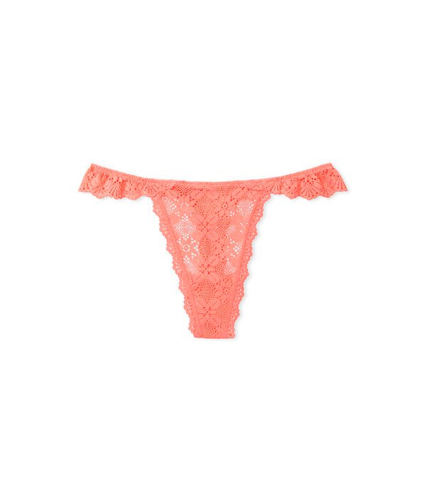 tangaecovs1 Tanga Encaje Crochet Orange Victoria's Secret
